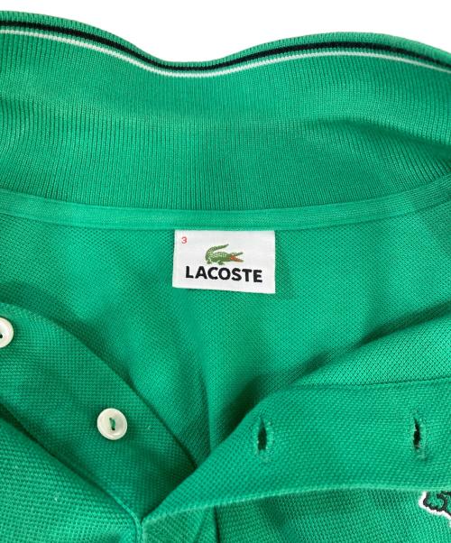 LACOSTE（ラコステ）LACOSTE (ラコステ) ポロシャツ グリーン サイズ:3の古着・服飾アイテム