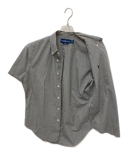 RALPH LAUREN（ラルフローレン）RALPH LAUREN (ラルフローレン) チェックシャツ ブラック×ホワイト サイズ:Lの古着・服飾アイテム