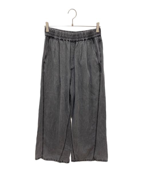 Adam et Rope（アダム エ ロペ）Adam et Rope (アダム エ ロペ) ライトデニムイージーパンツ ブラック サイズ:36の古着・服飾アイテム