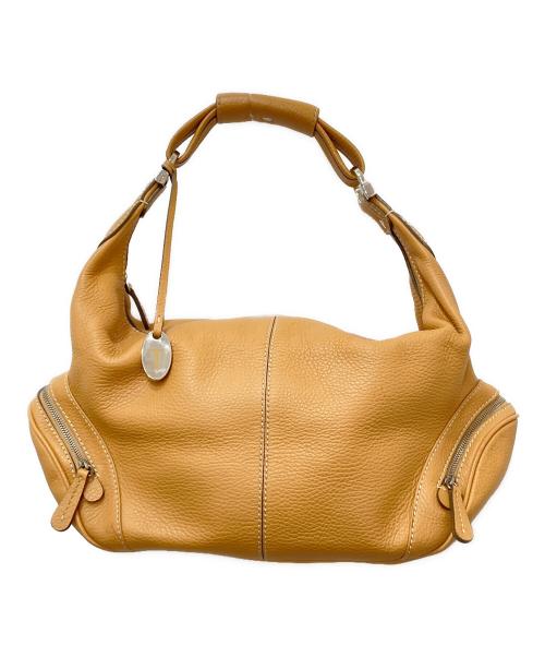 TOD'S（トッズ）TOD'S (トッズ) レザーハンドバッグ ベージュの古着・服飾アイテム
