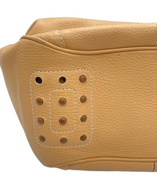 TOD'S（トッズ）TOD'S (トッズ) レザーハンドバッグ ベージュの古着・服飾アイテム