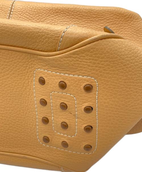 TOD'S（トッズ）TOD'S (トッズ) レザーハンドバッグ ベージュの古着・服飾アイテム