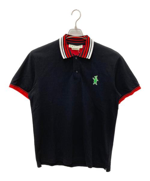 MARNI（マルニ）MARNI (マルニ) ダンスバニーポロシャツ ブラック サイズ:44の古着・服飾アイテム