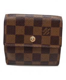 LOUIS VUITTON（ルイ ヴィトン）の古着「2つ折り財布　ダミエ　ラドロー」｜ブラウン