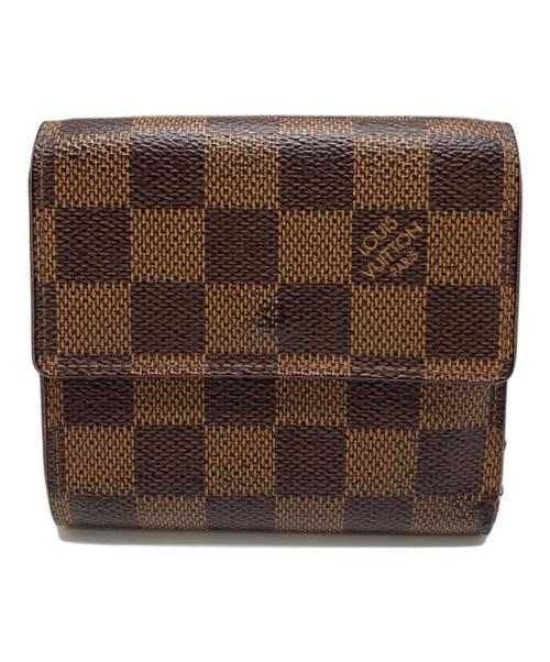 LOUIS VUITTON（ルイ ヴィトン）LOUIS VUITTON (ルイ ヴィトン) 2つ折り財布　ダミエ　ラドロー ブラウンの古着・服飾アイテム