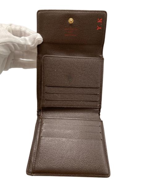LOUIS VUITTON（ルイ ヴィトン）LOUIS VUITTON (ルイ ヴィトン) 2つ折り財布　ダミエ　ラドロー ブラウンの古着・服飾アイテム