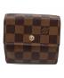 LOUIS VUITTON（ルイ ヴィトン）の古着「2つ折り財布　ダミエ　ラドロー」｜ブラウン