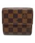 LOUIS VUITTON (ルイ ヴィトン) 2つ折り財布　ダミエ　ラドロー ブラウン：9000円