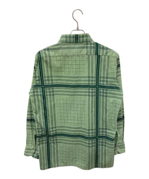 OPUS I（-）OPUS I (-) 長袖シャツ グリーン サイズ:15 1/2の古着・服飾アイテム