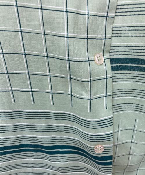 OPUS I（-）OPUS I (-) 長袖シャツ グリーン サイズ:15 1/2の古着・服飾アイテム