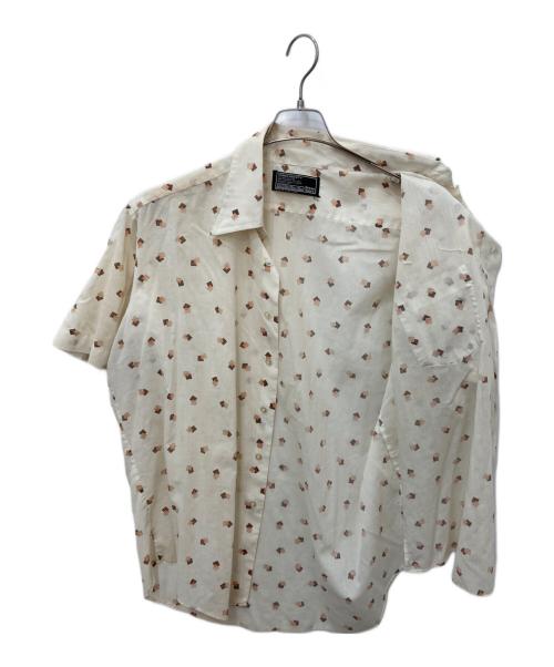 Sears（シアーズ）Sears (シアーズ) 総柄シャツ ベージュ サイズ:記載なしの為実寸参照の古着・服飾アイテム