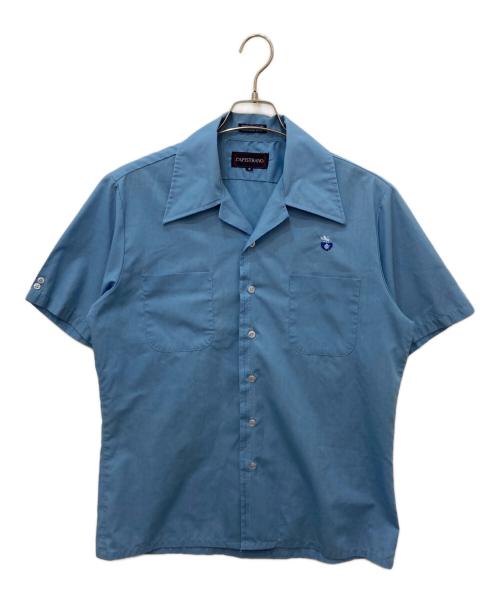 Capistrano（カピストラーノ）CAPISTRANO (カピストラーノ) オープンカラーシャツ ブルー サイズ:Mの古着・服飾アイテム