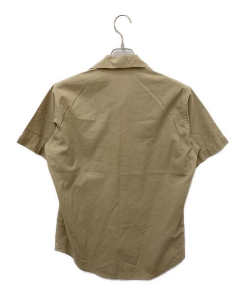 USED（古着）USED (古着) 半袖シャツ ベージュ サイズ:記載なしの為実寸参照の古着・服飾アイテム