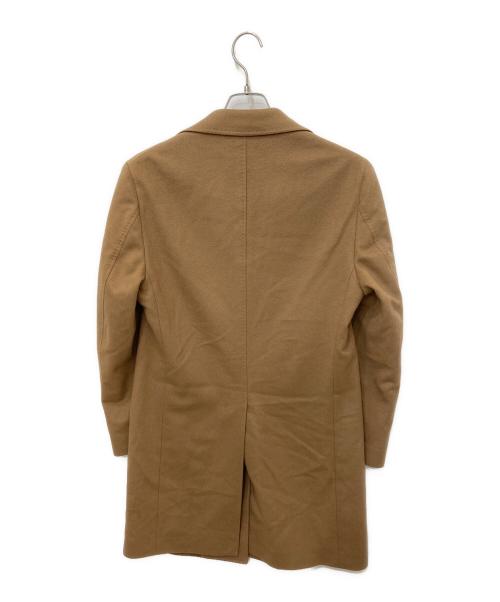 EDIFICE（エディフィス）EDIFICE (エディフィス) 140S ウールカシミア チェスター コート ベージュ サイズ:44の古着・服飾アイテム