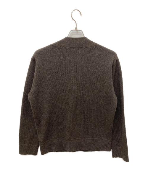 MHL（マーガレットハウエル）MHL (マーガレットハウエル) WOOL ALPACA LINEN CARDIGAN ブラウン サイズ:Mの古着・服飾アイテム