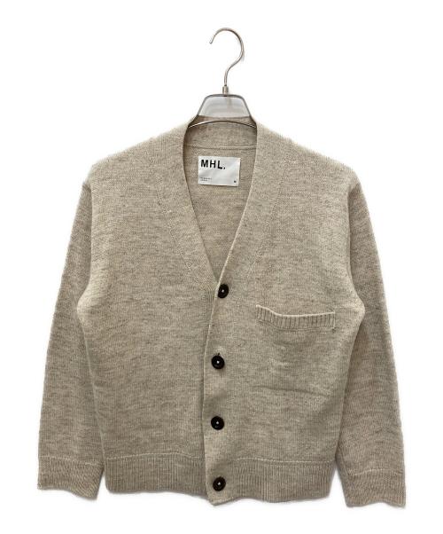 MHL（マーガレットハウエル）MHL (マーガレットハウエル) WOOL ALPACA LINEN CARDIGAN ベージュ サイズ:Mの古着・服飾アイテム