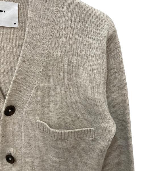 MHL（マーガレットハウエル）MHL (マーガレットハウエル) WOOL ALPACA LINEN CARDIGAN ベージュ サイズ:Mの古着・服飾アイテム