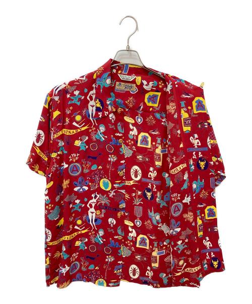 Sun Surf（サンサーフ）Sun Surf (サンサーフ) SPECIAL EDITION “ONE PUKA PUKA” レッド サイズ:XL 未使用品の古着・服飾アイテム