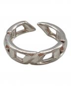 DIESELディーゼル）の古着「D Logo Sterling Silver Band Ring」