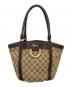 GUCCI（グッチ）の古着「GG柄アビーハンドバッグ　」｜ベージュ×ダークブラウン