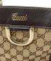 中古・古着 GUCCI (グッチ) GG柄アビーハンドバッグ　 ベージュ×ダークブラウン：60000円