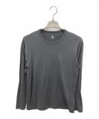 HERENESSヒアネス）の古着「SMOOTH WOOL T-SHIRT LONG SLEEVE 2」｜グレー