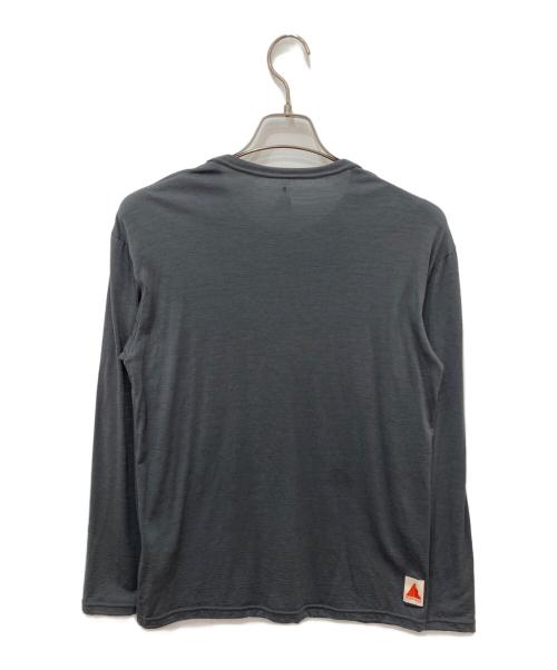 HERENESS（ヒアネス）HERENESS (ヒアネス) SMOOTH WOOL T-SHIRT LONG SLEEVE 2 グレー サイズ:XSの古着・服飾アイテム