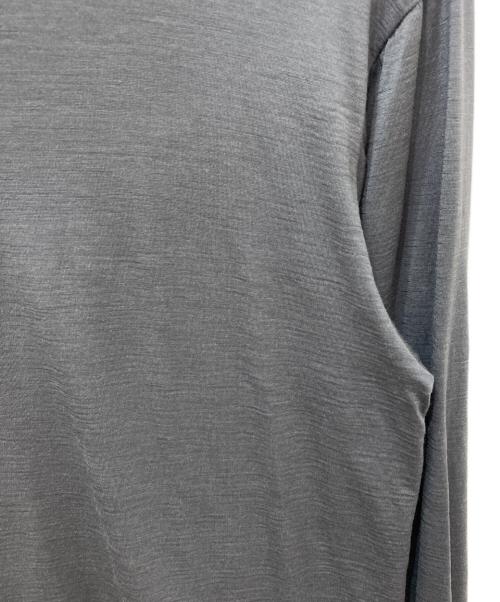 HERENESS（ヒアネス）HERENESS (ヒアネス) SMOOTH WOOL T-SHIRT LONG SLEEVE 2 グレー サイズ:XSの古着・服飾アイテム