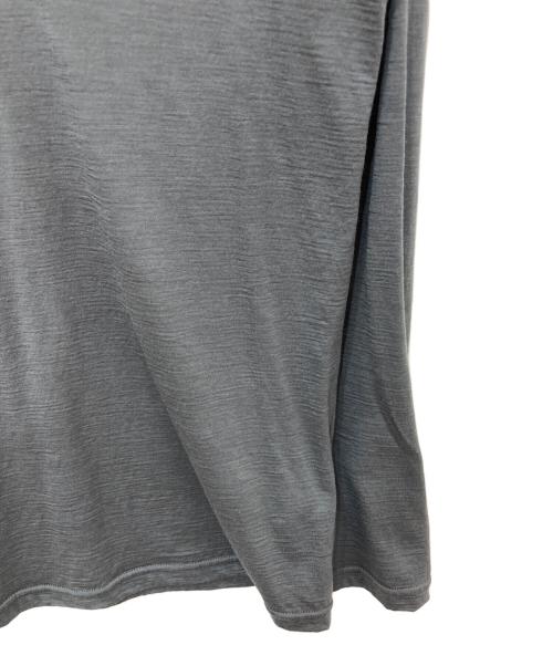 HERENESS（ヒアネス）HERENESS (ヒアネス) SMOOTH WOOL T-SHIRT LONG SLEEVE 2 グレー サイズ:XSの古着・服飾アイテム