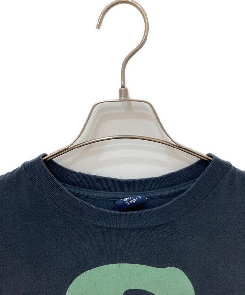 stussy（ステューシー）stussy (ステューシー) Sロゴプリントシャツ ネイビー サイズ:Lの古着・服飾アイテム