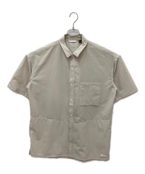 NANGA（ナンガ）NANGA (ナンガ) DOT AIR CLOTH COMFY SS SHIRT ベージュ サイズ:XLの古着・服飾アイテム