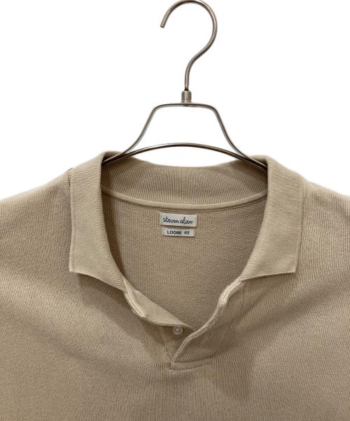 STEVEN ALAN（スティーブンアラン）STEVEN ALAN (スティーブンアラン) LONG SLEEVE POLOSHIRT LOOSE ベージュ サイズ:XLの古着・服飾アイテム