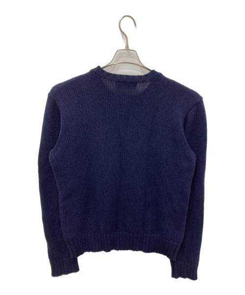 RALPH LAUREN（ラルフローレン）RALPH LAUREN (ラルフローレン) ポロベアクルーネックニット ネイビー サイズ:Mの古着・服飾アイテム