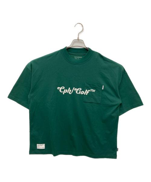 cPH/gOLF（キャプテンズヘルム ゴルフ）CPH/GOLF (キャプテンズヘルム ゴルフ) FLY ME MOCK NECK S/S TEE グリーン サイズ:Mの古着・服飾アイテム