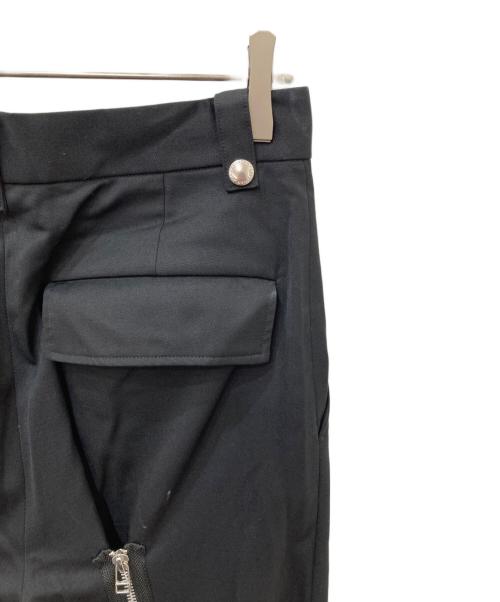 JOHN LAWRENCE SULLIVAN（ジョン ローレンス サリバン）JOHN LAWRENCE SULLIVAN (ジョン ローレンス サリバン) Wool gabardine bondage trousers ブラック サイズ:44の古着・服飾アイテム