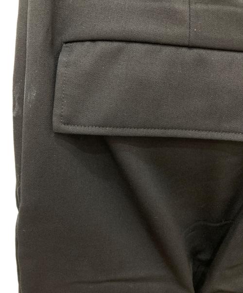 JOHN LAWRENCE SULLIVAN（ジョン ローレンス サリバン）JOHN LAWRENCE SULLIVAN (ジョン ローレンス サリバン) Wool gabardine bondage trousers ブラック サイズ:44の古着・服飾アイテム