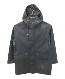 MACKINTOSH（マッキントッシュ）の古着「ゴム引きステンカラーコート」｜ブラック