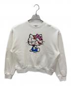 ATMOS×HELLO KITTYアトモス×ハローキティ）の古着「Big Print Sweat Shirt」｜ホワイト