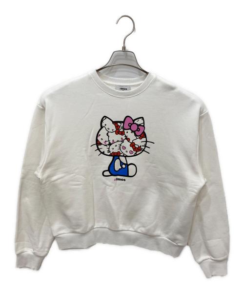 ATMOS（アトモス）atmos (アトモス) HELLO KITTY (ハローキティ) Big Print Sweat Shirt ホワイト サイズ:FREEの古着・服飾アイテム
