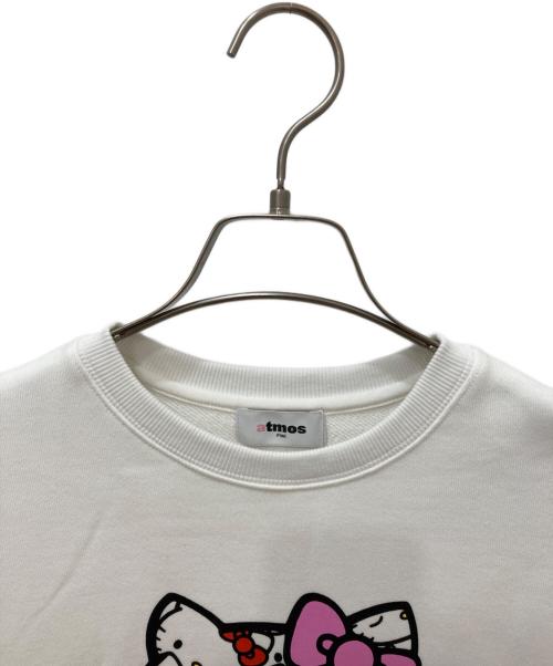 ATMOS（アトモス）atmos (アトモス) HELLO KITTY (ハローキティ) Big Print Sweat Shirt ホワイト サイズ:FREEの古着・服飾アイテム