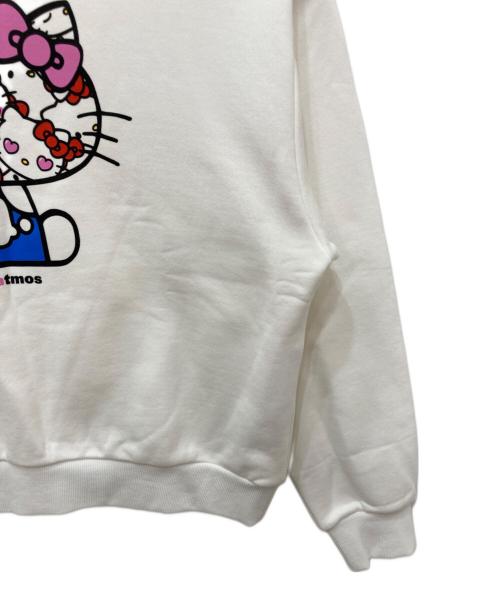 ATMOS（アトモス）atmos (アトモス) HELLO KITTY (ハローキティ) Big Print Sweat Shirt ホワイト サイズ:FREEの古着・服飾アイテム