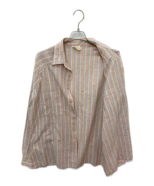 Sears（シアーズ）Sears (シアーズ) ストライプシャツ ピンク サイズ:XLの古着・服飾アイテム
