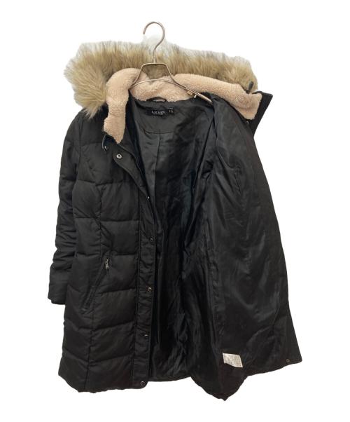 LAUREN RALPH LAUREN（ローレン ラルフ ローレン）LAUREN RALPH LAUREN (ローレン ラルフ ローレン) フーデッドダウンミドルコート ブラック サイズ:Ｓの古着・服飾アイテム