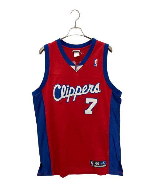 NBA（エヌビーエー）NBA (エヌビーエー) REEBOK (リーボック) ゲームシャツ レッド サイズ:44の古着・服飾アイテム