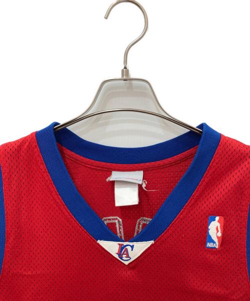NBA（エヌビーエー）NBA (エヌビーエー) REEBOK (リーボック) ゲームシャツ レッド サイズ:44の古着・服飾アイテム