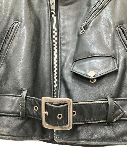 Schott（ショット）Schott (ショット) レザーダブルライダースジャケット ブラック サイズ:34の古着・服飾アイテム