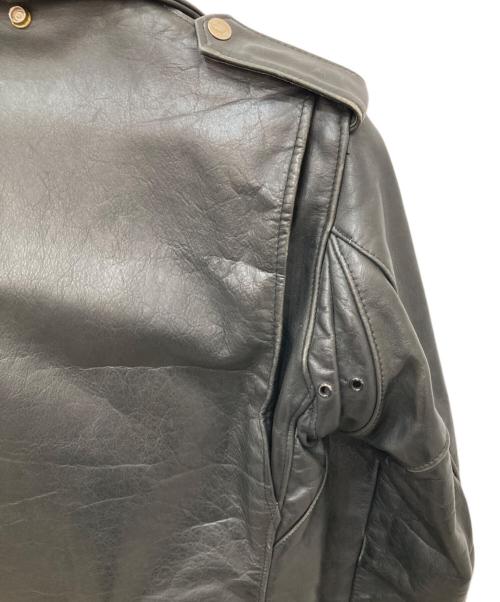 Schott（ショット）Schott (ショット) レザーダブルライダースジャケット ブラック サイズ:34の古着・服飾アイテム