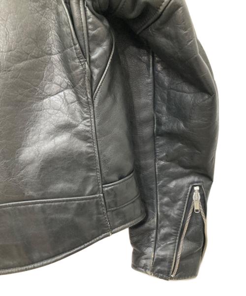 Schott（ショット）Schott (ショット) レザーダブルライダースジャケット ブラック サイズ:34の古着・服飾アイテム