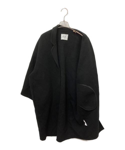 evernavy（エバーネイビー）evernavy (エバーネイビー) リバーロングコクーンコート ブラック サイズ:Mの古着・服飾アイテム