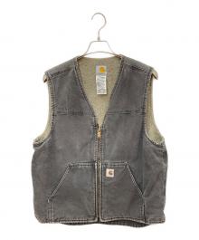 CarHartt（カーハート）の古着「デニムボアベスト」｜ブラック